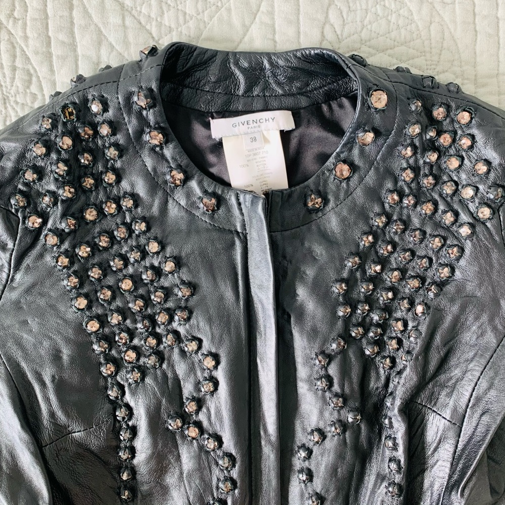 GIVENCHY Studded Leather Jacket